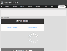 Tablet Screenshot of cinemaclock.com